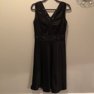 Black A-line Calvin Klein dress.